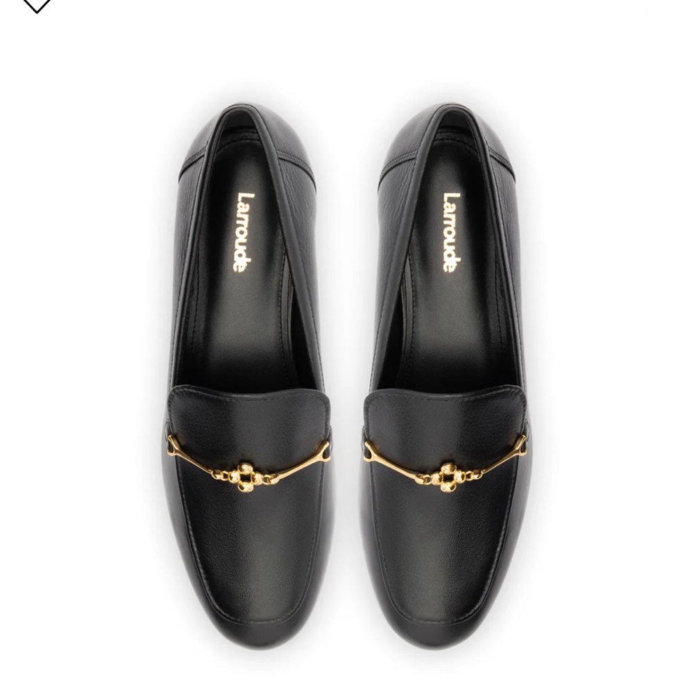 NWT Larroude Katherine Heel in Black